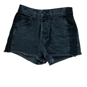 Derek Lam denim size 25 xs 10 Crosby black high waist cutoff 25